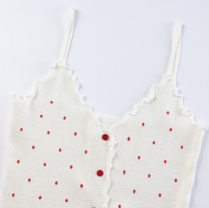 Share Sheer Knit Cardigan & Camisole Tank Top Set Separates 2-Piece Ribbed Cover Up S su-541600 (0)
