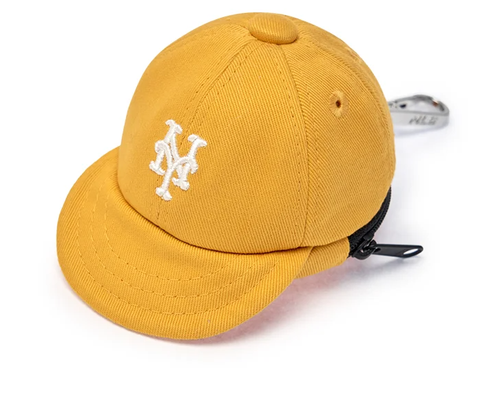 MLB Korea Mini Baseball Cap Pouch Keyring Bag Charm – Multiple Teams & Colors
