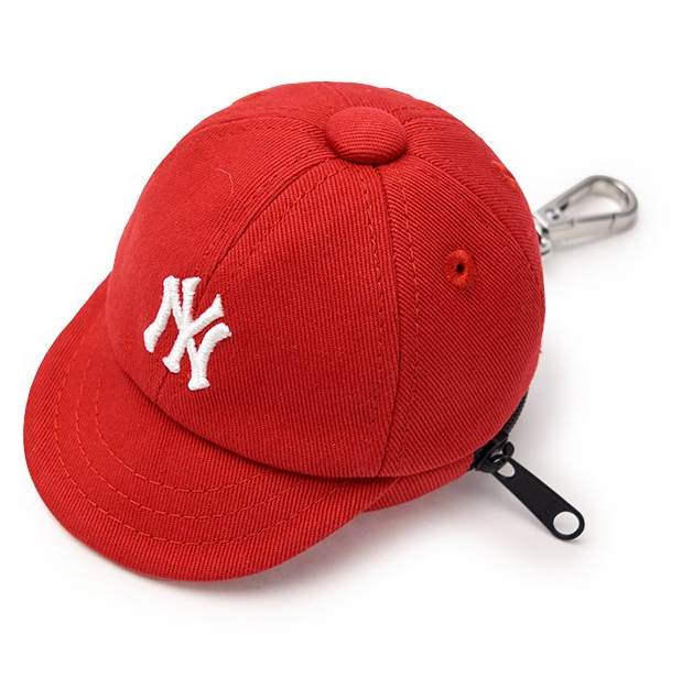 MLB Korea Mini Baseball Cap Pouch Keyring Bag Charm – Multiple Teams & Colors
