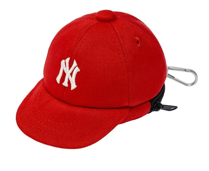 MLB Korea Mini Baseball Cap Pouch Keyring Bag Charm – Multiple Teams & Colors