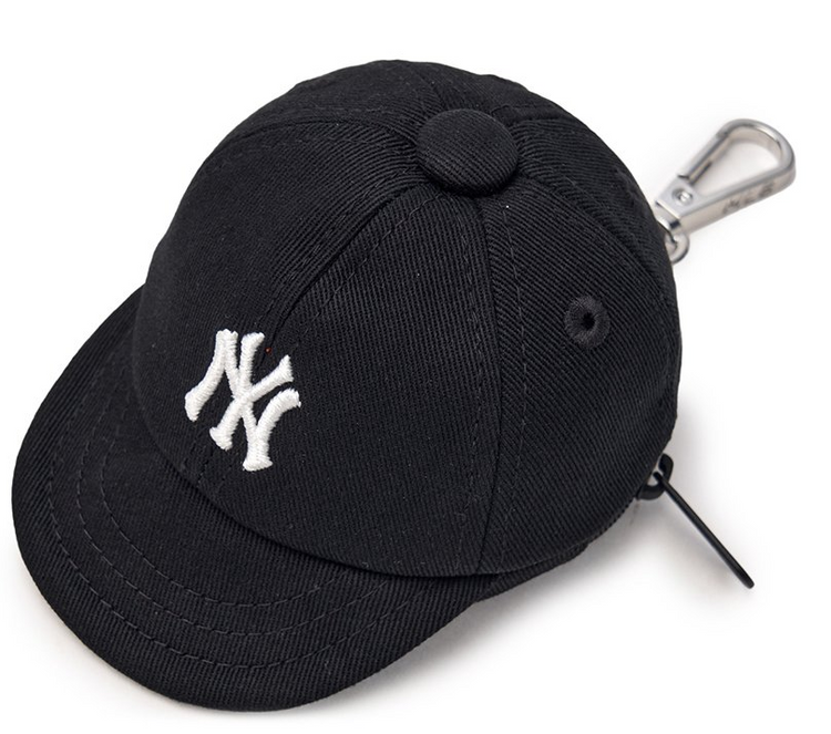 MLB Korea Mini Baseball Cap Pouch Keyring Bag Charm – Multiple Teams & Colors