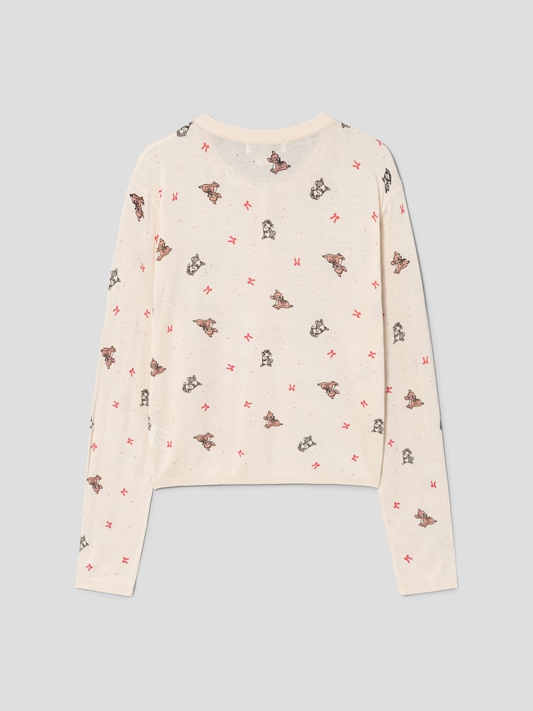 Disney Bambi Graphic Cardigan – Ivory – product view 8