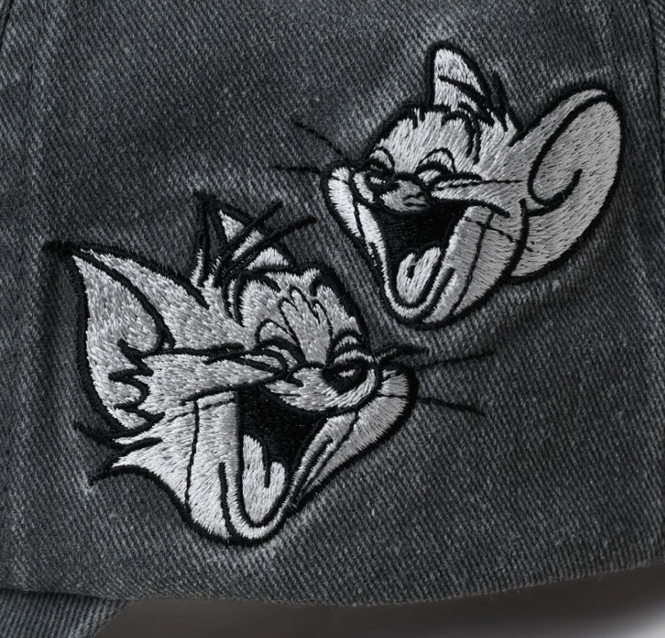 Tom & Jerry Washed Embroidered Adjustable Cap — image 3