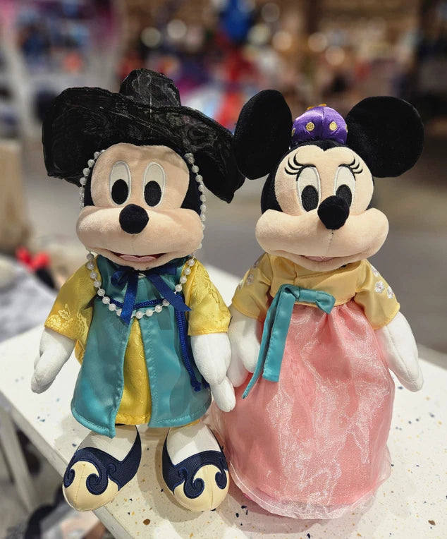 Disney Mickey in Seoul 2 Hanbok Plush — Mickey & Minnie — image 1