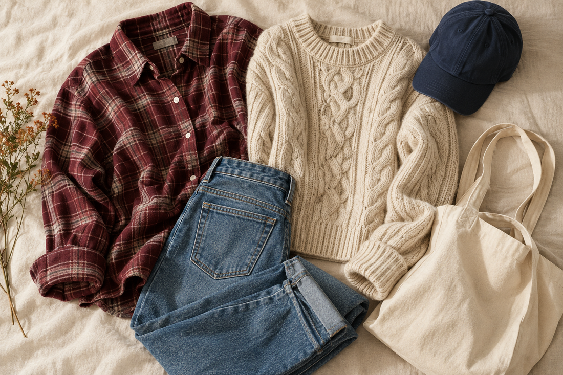 Everyday Americana: Plaid, Denim, and Soft Knits