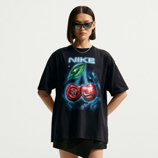 Cherry Graphic Oversized Nike T-Shirt – Black – product view 1