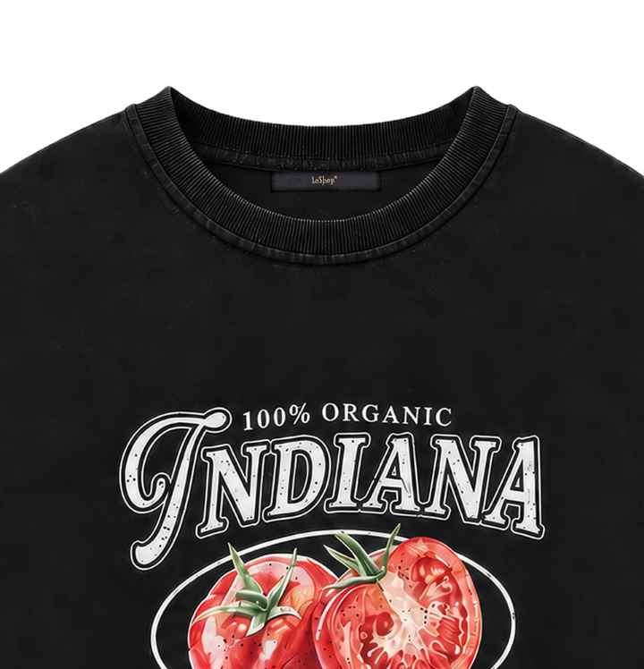 Tomato Graphic Sweatshirt – Black