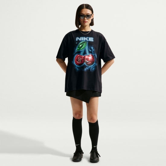 Cherry Graphic Oversized Nike T-Shirt – Black – product view 6
