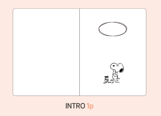 [Peanuts] Peanuts Snoopy Soft Furry Diary + Cover Set – 2026 Planner, Brand New