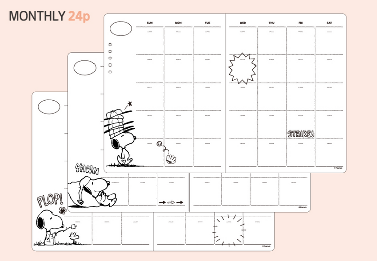 [Peanuts] Peanuts Snoopy Soft Furry Diary + Cover Set – 2026 Planner, Brand New