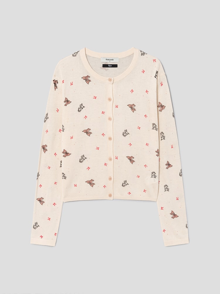 Disney Bambi Graphic Cardigan – Ivory – product view 7