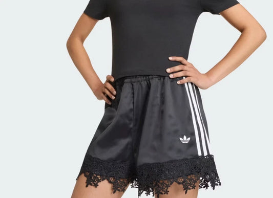 adidas Originals Satin Lace-Trim Shorts — LD1813 — image 1