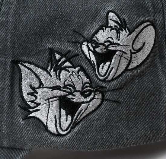 Tom & Jerry Washed Embroidered Adjustable Cap — image 3