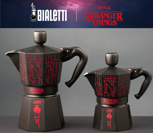 Bialetti x Stranger Things Musical Moka Express — 3 or 6 Cup — image 1